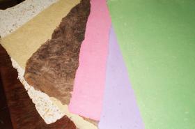 Muestras del ecopapel