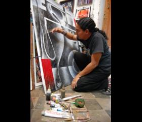 Pintando