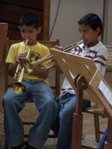 Estudiantes de la escuela de música
