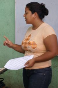 Judith Urrutia, Profesora de Flauta Dulce en los Barrios de Ciudadela Nicaragua y La Luz